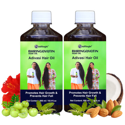 Mitingle Bhringavatin Hair Oil | Adivasi Hair Oil, 1000ml